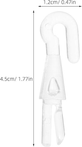 IMIKEYA 6pcs Blind Wand Hook Replacement - Clear Plastic Turn Rod Head Tips Shutter Window Replacements for Vertical and Horizontal Mini, Universal Control Parts in Kuwait