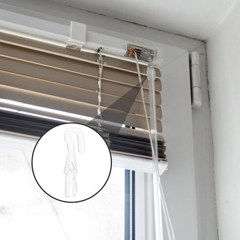 IMIKEYA 6pcs Blind Wand Hook Replacement - Clear Plastic Turn Rod Head Tips Shutter Window Replacements for Vertical and Horizontal Mini, Universal Control Parts in Kuwait