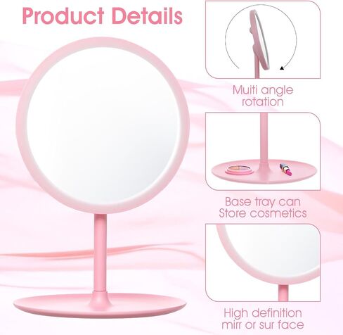 MAQUITA 10 Pcs Spa Party Mirrors Spa Party Supplies Desk Mirror Bulk Mirror for Sleepover Favors Makeup Mirrors for Sleepover Slumber Birthday Favors Gift (Pink) in Saudi Arabia