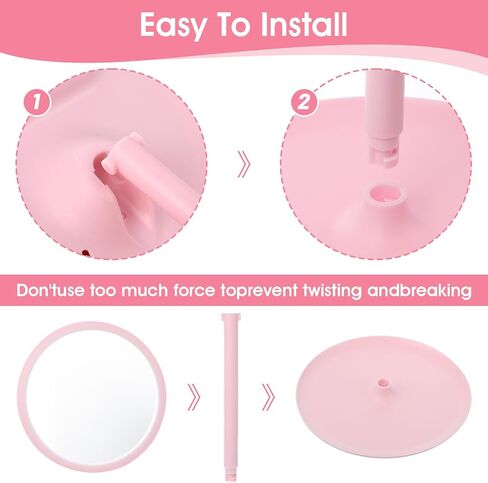 MAQUITA 10 Pcs Spa Party Mirrors Spa Party Supplies Desk Mirror Bulk Mirror for Sleepover Favors Makeup Mirrors for Sleepover Slumber Birthday Favors Gift (Pink) in Saudi Arabia