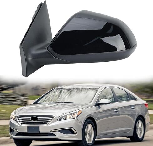 Passenger Side Mirror Compatible with 2015 2016 2017 2018 Hyundai Sonata Side Door Mirrors Rearview Mirror Assembly Car Rear View Mirrors Blind Spot Monitoring, Heated, Turn Light, Electric Glass in Saudi Arabia