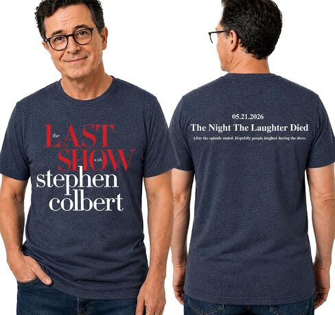قميص The Last Show Stephen Colbert 2026، تي شيرت The Night the Laughter Dies، تي شيرت The Late Show in Kuwait