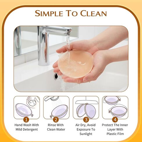 Qianyu Adhesive Bra Invisible Silicone Sticky Bras Strapless Backless Push Up Bra Push Up Adhesive Bras with Nipple Covers for Women's Backless Dress Light Pink in Kuwait