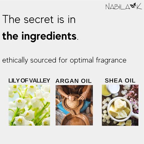 Nabila K May Bells Lily of the Valley Roll-On Perfume Oil for Women | Alcohol-Free, Organic, Long-Lasting Fragrance | Travel Size, TSA Approved | 0.33 oz in Kuwait