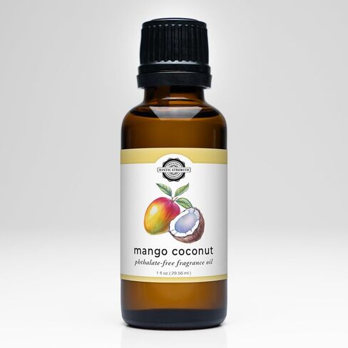 Rustic Strength Phthalate-Free Fragrance Oil Blend, Mango Coconut, Non-Toxic, Prop 65 Compliant, Safe for Home, Laundry, and DIY Use, 1 oz in Saudi Arabia