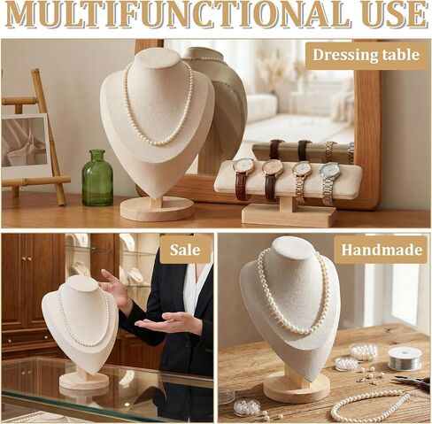 4 Pcs Necklace and Bracelet Display Stand Set, Necklace Display Stand T Bar Bracelet Holder for Retail Home Decor Vendors Trade Organizer in Saudi Arabia