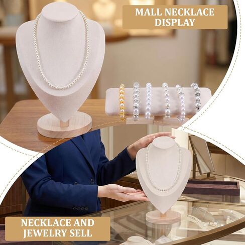 4 Pcs Necklace and Bracelet Display Stand Set, Necklace Display Stand T Bar Bracelet Holder for Retail Home Decor Vendors Trade Organizer in Saudi Arabia