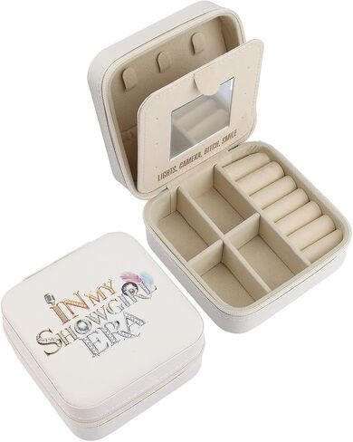 Showgirl Jewelry Box for Music Fans, Portable Travel Jewelry Case for Friendship Bracelets, Rings, Earrings and Necklaces, Swiftie Merch Gifts for Girls, Teens and Women. in Saudi Arabia