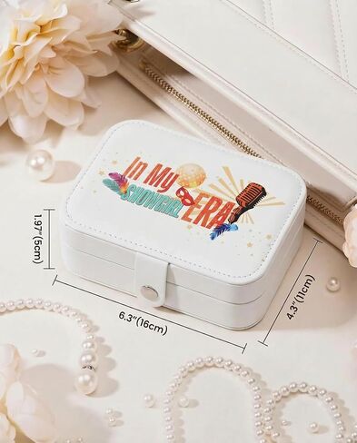 Showgirl Jewelry Box for Music Fans, Portable Travel Jewelry Case for Friendship Bracelets, Rings, Earrings and Necklaces, Swiftie Merch Gifts for Girls, Teens and Women. in Saudi Arabia