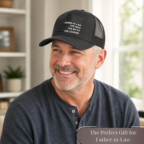 Father in Law Gifts, Gift for Father in Law from Daughter in Law Son in Law, Men's Cap Gifts Trucker Hat for Father in-Law Birthday Gift Fathers Day Christmas Retirement in Saudi Arabia