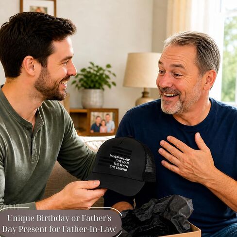 Father in Law Gifts, Gift for Father in Law from Daughter in Law Son in Law, Men's Cap Gifts Trucker Hat for Father in-Law Birthday Gift Fathers Day Christmas Retirement in Saudi Arabia