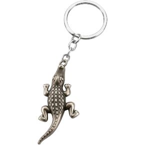 Crocodile Keychain – Realistic Metal Alligator Pendant, Textured Animal Charm for Women Bag Charms,Animals Keychains Gift for Mens Boys Womens Wildlife Lovers in Saudi Arabia