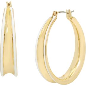 Robert Lee Morris Womens Molten Patina Curved Hoop Earrings in Saudi Arabia