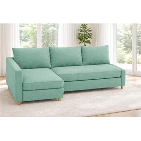 Long Lasting Polyester Material Friheten Sleeper Sofa Cover Replacement Compatible with IKEA Friheten Sofa Bed, Or Corner Sectional Slipcover. Sofa Cover Only. (Orange Left) in Saudi Arabia