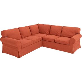 Extra Durable Sofa Covers Compatible with IKEA Ektorp 2 2 Sectional Corner Sofa Slipcovers (Orange) in Saudi Arabia