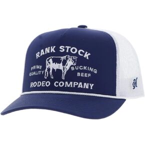 HOOEY Rank Stock Stitched Trucker Hat - Adjustable Snapback, Breathable Mesh Baseball Cap in Saudi Arabia
