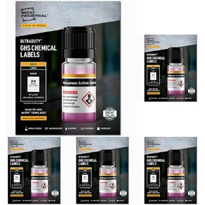 Avery UltraDuty GHS Chemical Labels for Laser Printers, Waterproof, UV Resistant, 1 x 2.5, Pack of 600 (60517) in Kuwait