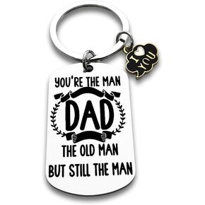 Funny Keychain Birthday Gifts For Dad from Daughter Son Best Dad Ever Gift For Mens Meaningful Father’s Day Keychain Stocking Stuffers Secret Santa Gifts For Father in Saudi Arabia