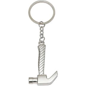 Hammer Keychain Bag Charms Metal Cute Tool Claw Hammer Car Key Chain Ring Pendant for Handbag Purse Men Boys in Saudi Arabia