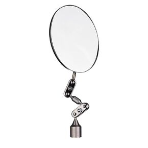 HARDK Magnetic Base Inspection Mirror Welding Mirror - Swivel Angle Ball Joint Antenna Mirror-3.35 Inch Diameter in Saudi Arabia