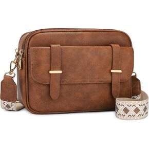 UBORSE Crossbody Purses for Women, Brown Purse with Adjustable Strap, PU Leather Crossbody Bag with RFID in Saudi Arabia