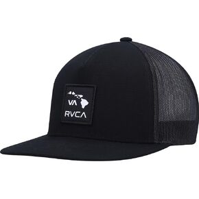 RVCA Men's Hawaii Island Patch Trucker Hat Black in Saudi Arabia
