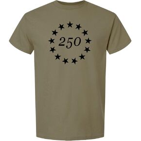 250 Anniversary USA T Shirt Betsy Ross Flag Shirts for Men 100% Cotton in Saudi Arabia