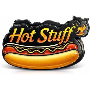 Hotdog Soft Enamel Lapel Pin – Food Snack Brooch Accessory for Jackets, Bags, Hats and Crafts in Saudi Arabia