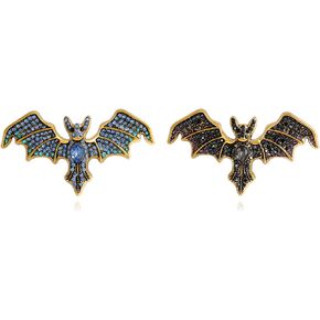Halloween Bat Brooch for Women Gothic Vintage Charm Pin Clothing Hat Bag Accessories Jewelry Gifts for Cosplay Party in Saudi Arabia