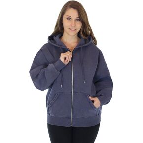 CottonMill Women's 100% Cotton Zip Up Heavyweight Sweatshirt in Saudi Arabia