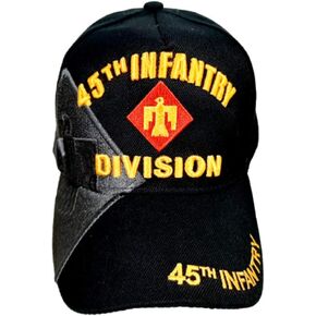 45th Infantry Division Ball Cap Hat Black Embroidered Acrylic Army H8 in Saudi Arabia