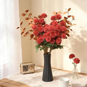 Artificial Flowers for Vase, 12 Bundles Fake Silk Mum Artificial Flowers, Beige, Faux Flowers, for DIY Bouquet Centerpieces Wedding Fillers, Chrysanthemum Flowers Artificia, All Season in Saudi Arabia