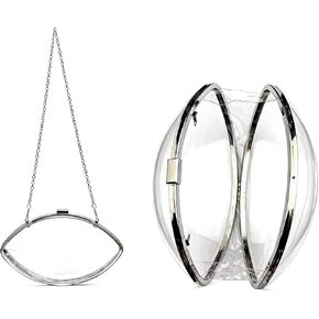 Clear Football Purse, Transparent Soccer Bag for Stadiums & Concerts, Acrylic Crossbody Bag with Adjustable Chain, See Through Bag Meets Clear Bag Policy in Saudi Arabia