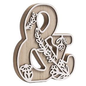 3D Layered Floral Wooden Letters for Wall Decor, 4.9" Name Sign for Nursery, Wood Alphabet Letter A Boho Wildflower Girls Kids Room Initials for Table Shelf Home Decorations in Saudi Arabia