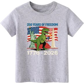 Boys 4th of July Shirt Girls Kids 250 Anniversary USA Shirts 1776 American Flag T-Shirt Patriotic Tops 2-8T in Saudi Arabia