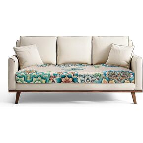 Aztec American Tribal Print Sofa Cushion Cover, Stretch Couch Cushion Covers Modern Sofa Seat Slipcovers for Loveseat Sofas Washable Sofas Cushions Furniture Protector, S in Saudi Arabia