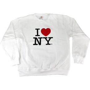 Torkia - Official Licensed I Love/Heart NY Sweatshirt (White, Large) in Saudi Arabia