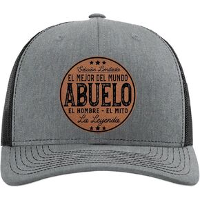 El Mejor Abuelo Hat - Regalos para Abuelo - Gifts in Spanish - Abuelito from Grandkids - Fathers Birthday Valentines Day for Men - Dia Del Padre - Richardson 112 Trucker Hat in Saudi Arabia