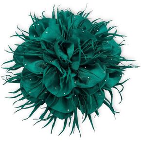 Dainty Feather Flower Large Brooch Pin for Women Elegant rose Floral Lapel Pins Shawl Dress Suit Clothes Wedding Party Banquet Fashion Jewelry Accessories in Saudi Arabia