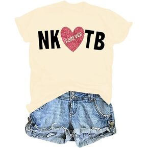 Contry Music Shirt Concert Shirts: Nk Forever TB Letter Printed 80s Outfits Casual Short Sleeve Outfits in Saudi Arabia