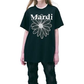mardi mercredi Unisex FLOWERMARDI Graphic T-Shirt, 100% Cotton, Relaxed Fit, Gender-Inclusive Bold Logo in Saudi Arabia