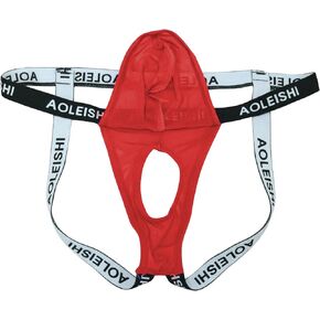 Men Open Front Underwear Sexy Low Rise Mesh Breathable Thong Sissy Jock Straps For Men in Saudi Arabia