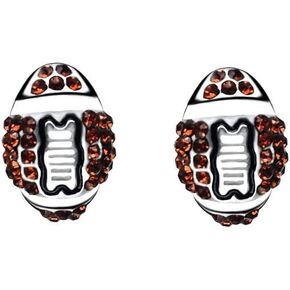 6 Pair Upgrade Unique Rhinestone Stud Earrings Cute Basketball Volleyball Baseball Football Rugby Shiny Crystal Sport Earrings for Women Gift in Saudi Arabia