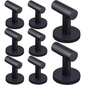 ULIBERMAGNET Strong Magnetic Coat Hooks,Heavy Duty Rubber Coated Magnets Hook for Metal,Door,Grill,Refrigerator, Locker,Neodymium Magnet Hook for Towel,Coat,Bag,Umbrella in Saudi Arabia
