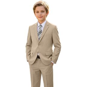 Boys Suit Slim Fit 5 Piece Suits for Kids Tuxedo Wedding Ring Bearer Outfit Boy Formal Dresswear Suit Set in Saudi Arabia