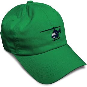 Custom Soft Baseball Hat Embroidered Dad Hat Blue Helicopter 2 Embroidery Men & Ladies Baseball Cap Cotton in Kuwait