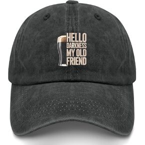 Hello Darkness My Old Friend Stout Beer Lover Hat Men Funny Dad Hat Gifts for Women in Saudi Arabia