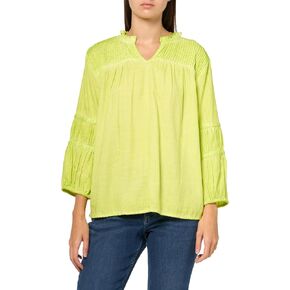 TRU Luxe Women's Pintucked Yoke Popover Top in Saudi Arabia