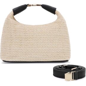 Fecialy Straw Bag for Women Small Raffia Purses Summer Beach Crossbody Bag Vacation Straw Woven Handbag 2025 in Saudi Arabia