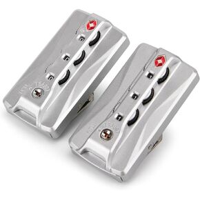 2-Pack TSA Locks for Luggage, Luggage Locks TSA Approved, Small Travel Combination Lock for Luggage Bag Backpack Baggage Suitcase, Silver JS620 in Saudi Arabia